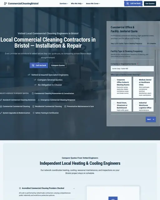 Commercial cleaning · Bristol — commercialcleaningbristol.co.uk